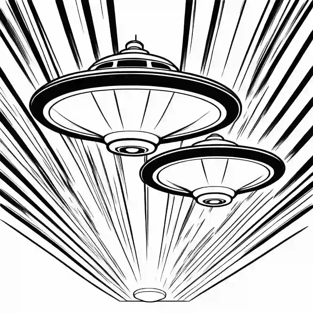 Flying Saucers coloring pages
